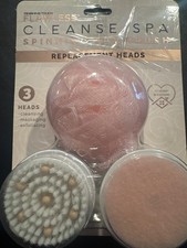 Finishing Touch Flawless SPINNING SPA BRUSH Replacement Heads 3 - Pack