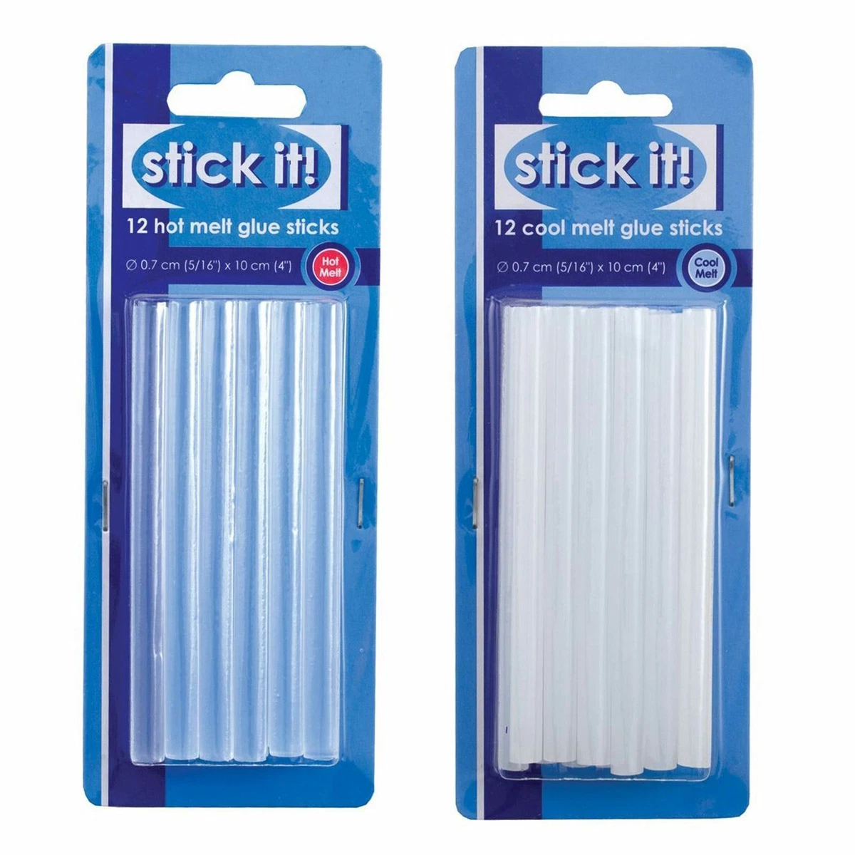DOCRAFTS GLUE GUN STICKS REFILL PACK 12 STICKS AVAILABLE HOT OR COLD MELT
