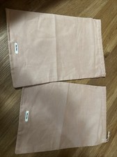 2 MIU MIU Dust Bags AUTHENTIC Travel Storage Drawstring Nude Pouch 8x14 Q19
