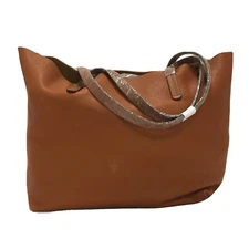 Mark & Graham Leather Tote, 100% Leather Open Everyday Casual Bag Cinnamon Brown