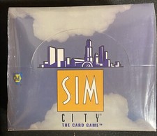 Sim City The Card Game, Sealed Trade Box Of Booster Packs Contains 36 Packets
