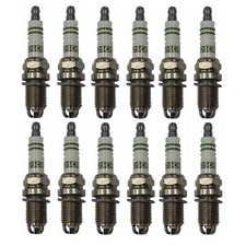 Set of 12 BOSCH Spark Plugs 7403 3 Electrode Copper Resistor for Porsche 911