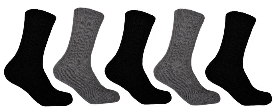 WB SOCKS 5 pairs of mens Thick, Warm & Chunky socks