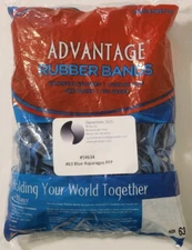 Alliance Rubber Blue Asparagus PFP Bands 3" x 1/4" #63 1 LB Bag Asparagus/Celery