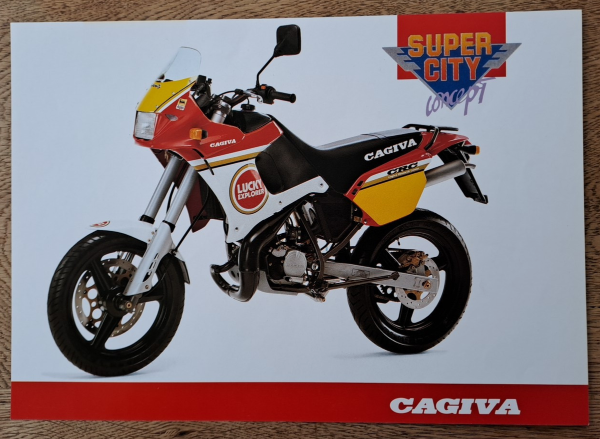 Cagiva City Lucky Explorer CAGIVA SUPER CITY 50 DOUBLE SIDED SALES