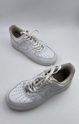 Nike Air Force 1 \'07 Low Triple White Men\'s Athletic Shoes Sneakers Sz 9.5 Nike Air Force 1  main image 3
