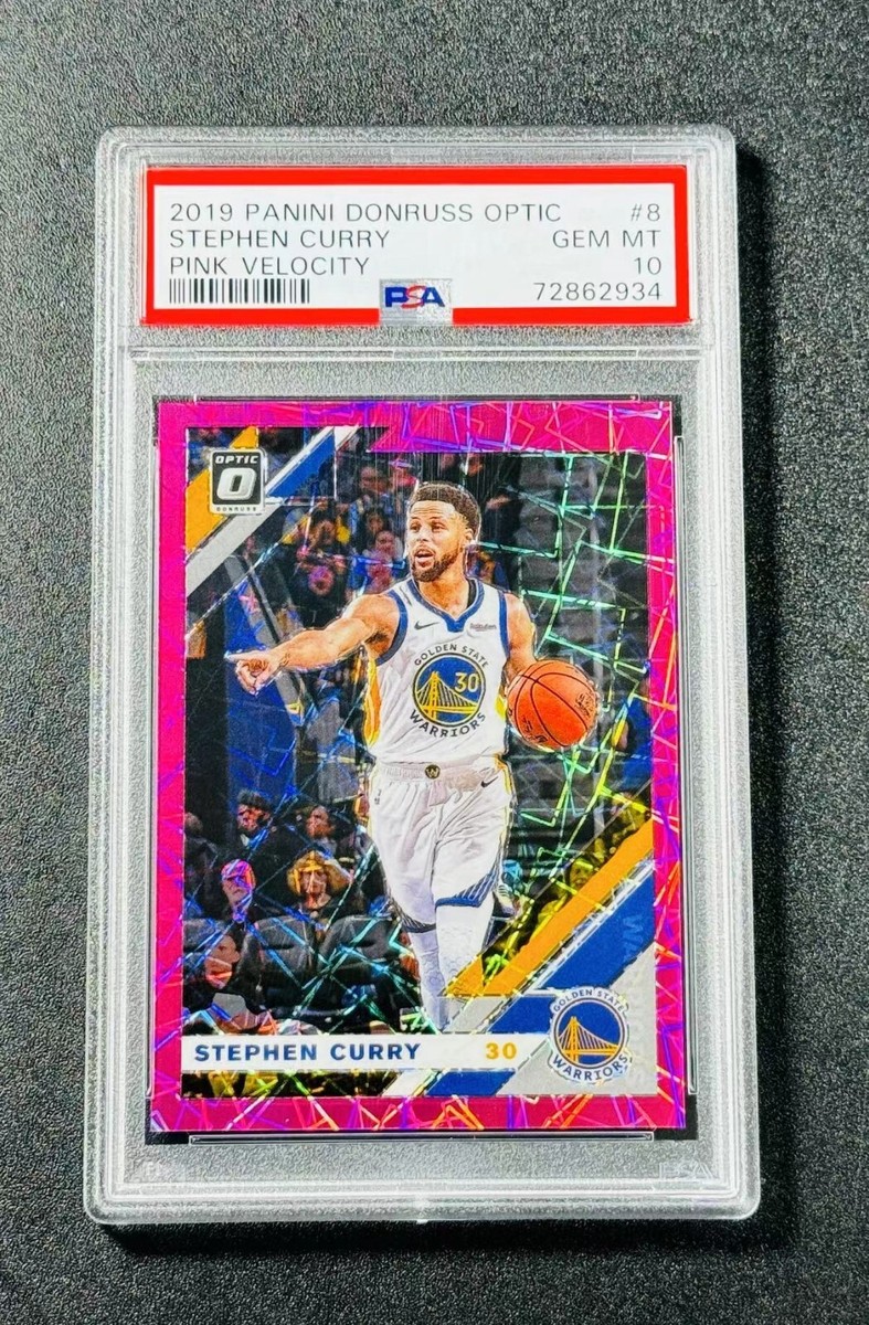 2019-20 Donruss Optic Pink Velocity Stephen Curry 74/79