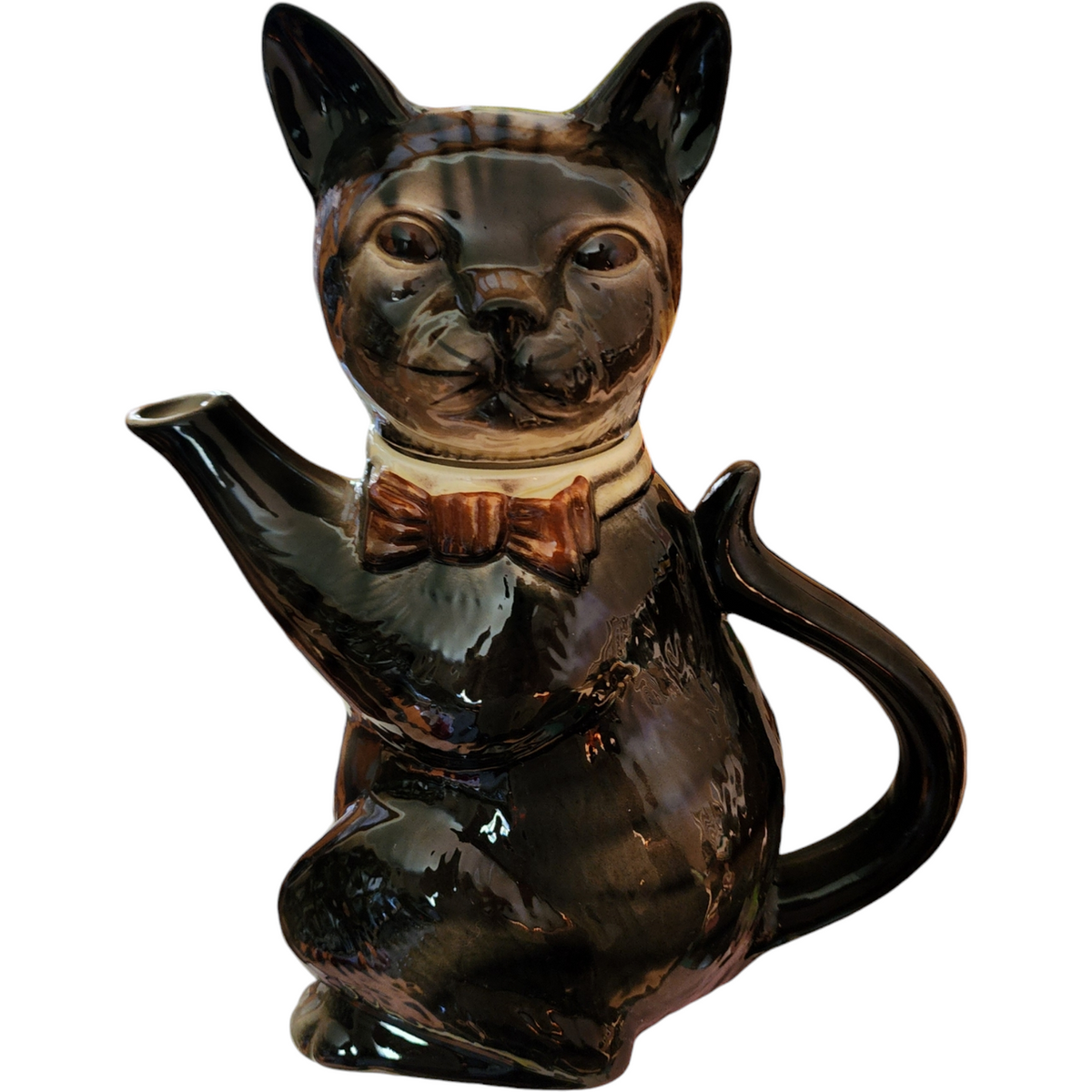 Tony Wood Studio Pussyfoot Siamese Cat Ceramic Figural Teapot | eBay