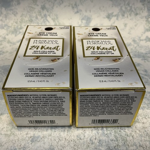 Physicians Formula 24-Karat Gold Collagen Eye Cream 0.43oz ( Lot of 2 ) New - Picture 6 of 6