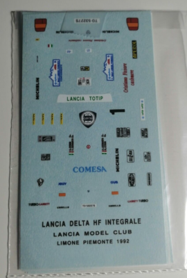 Miniature Arena 1/43 - Lancia Delta HF Rally Catalunya 1992 - Base + Décalcomanies Racing43