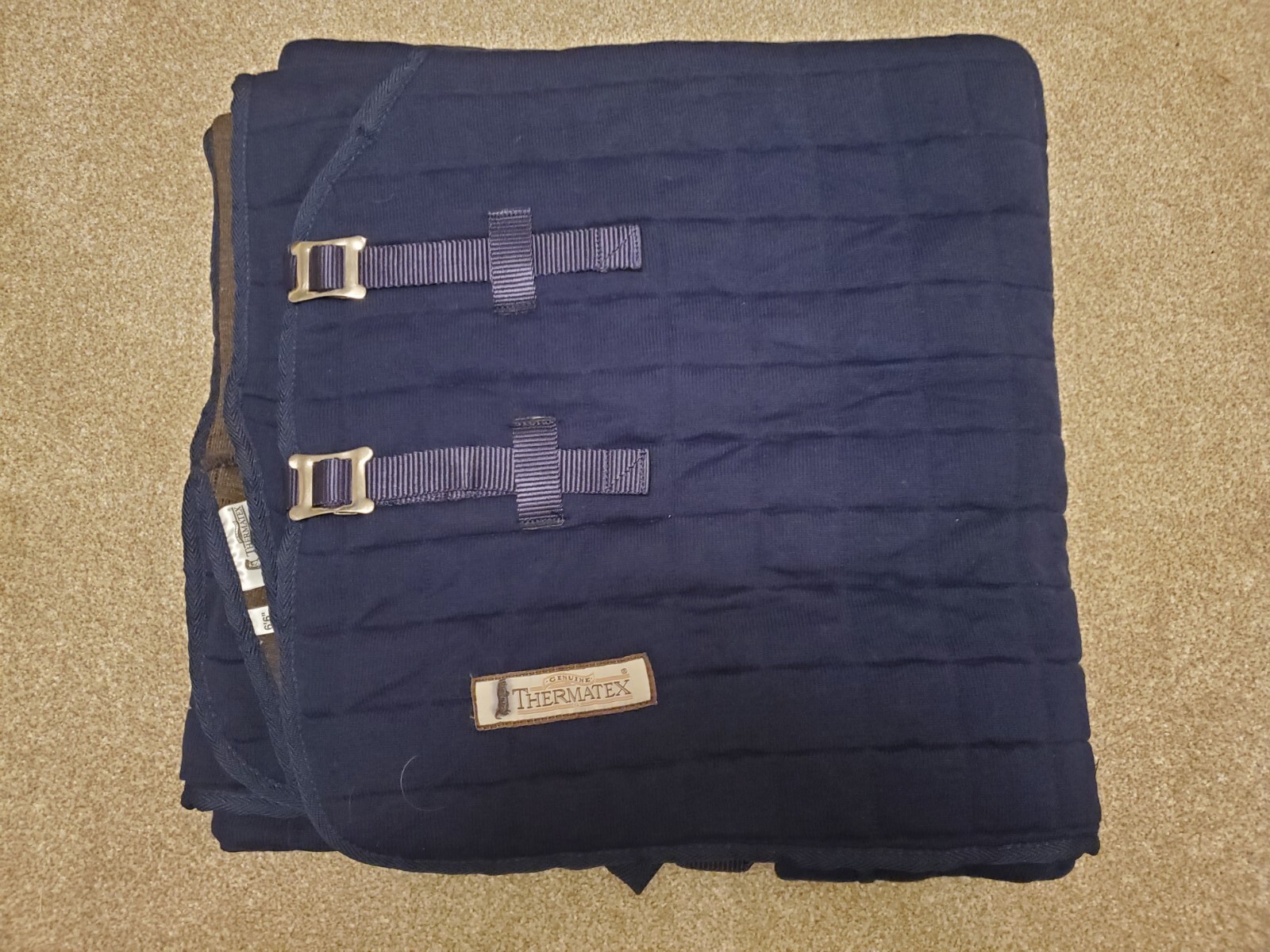 6'6" Navy Blue Genuine Thermatex Rug Wicking Temperature Regulating RRP