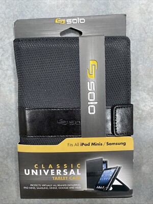 Solo Classic Universal Tablet Case fits all iPad Minis/Samsung - New