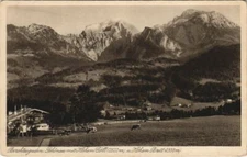 Old postcard postcard Berchtesgaden - Schonau with high gold and high board GERMANY (1066578)