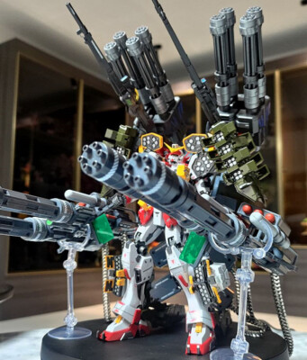 WZZX model GATLING GUNS Expansion Backpack for MG 1/100 Sazabi