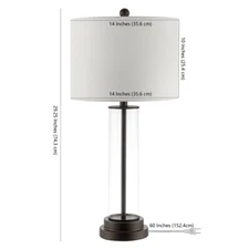 Safavieh CASSIAN GLASS TABLE LAMP, Reduced Price 2172701316 TBL4253B