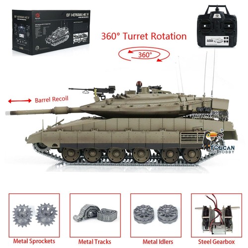 1:16 RC 3958 Tank HengLong IDF Merkava MK IV Turret 360° Rotary Upgrade Edition - Picture 2 of 12