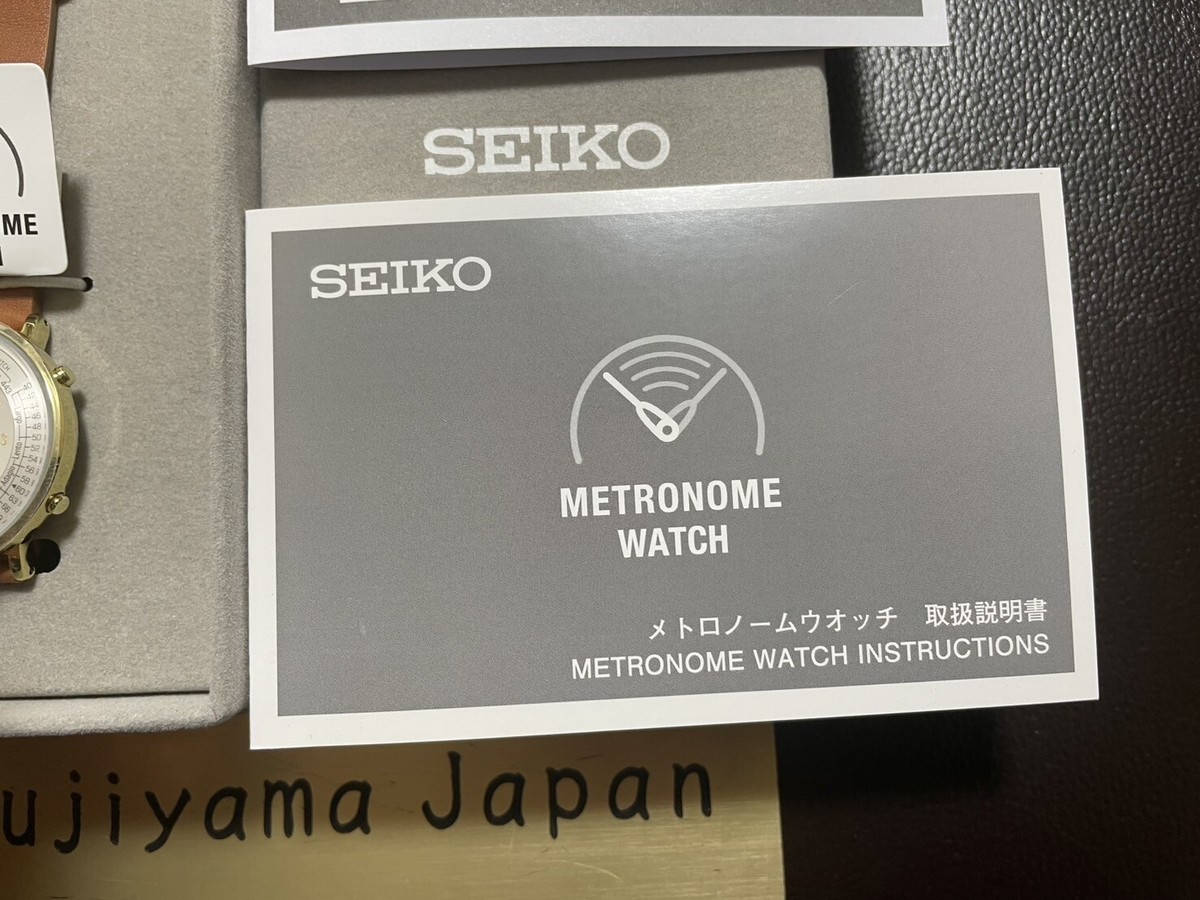 【新品未使用】SEIKO メトロノームウォッチ キャメル 限定】メトロノームウオッチ Standard Line（キャメル