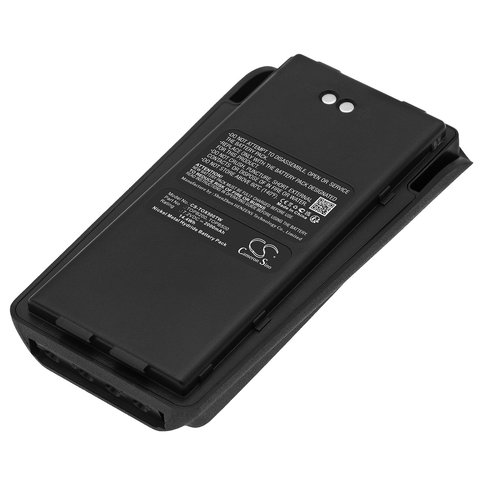 Batterie 2000mAh pour Tait Orca 5000 et talkie-walkie Elan modèle TOPB100 Li-ion