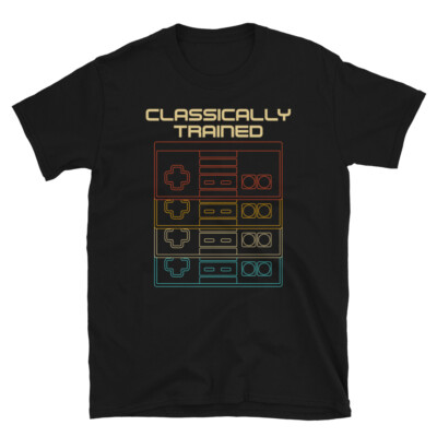 Classically Trained NES Controller Funny T-Shirt Nintendo Retro Video Game 8 Bit