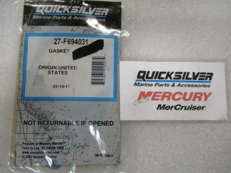 J8B Genuine Mercury Quicksilver 27-F694031 Gasket OEM New Factory 