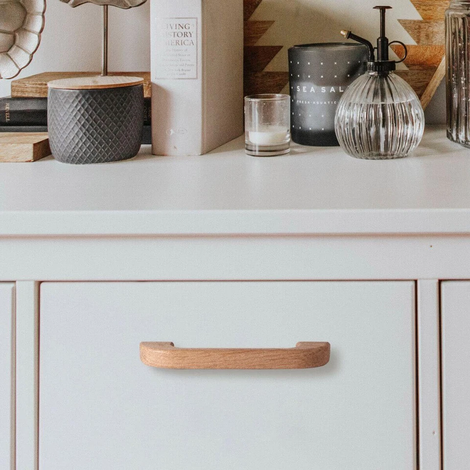 Eiche Möbelgriff Holz Bügelgriff Türgriff BA 112 mm Küchengriff natur Griff - Bild 2 von 4