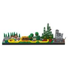 ZITIANYOUBUILD Skyline Architecture with Emerald City and Scarecrow 382 Piece