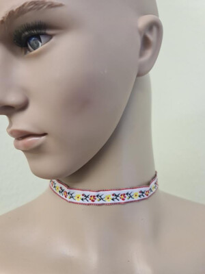 Blumenhalskette Natur Boho Schmuck Sommer Strand Muttertag A887