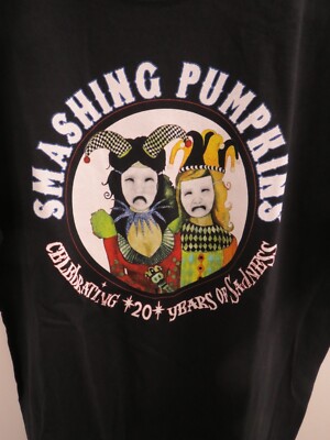 Smashing Pumpkins 20th Anniversary 2008 Tour Stops T-Shirt, Size 