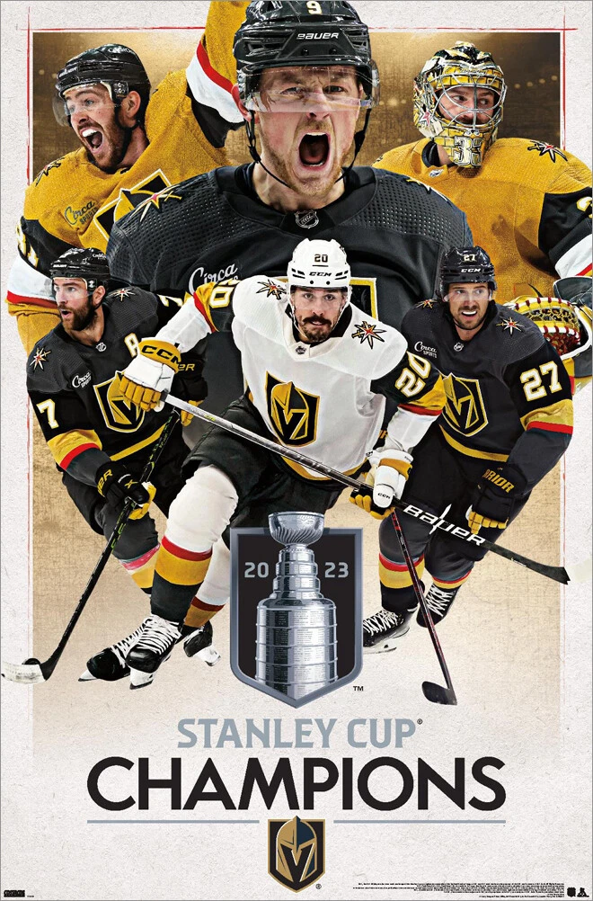 Vegas Golden Knights 2023 Stanley Cup Champions Decal / Sticker