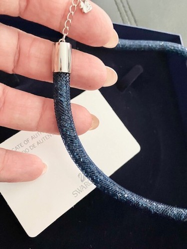 Swarovski Stardust Necklace Dark Blue - Picture 4 of 4