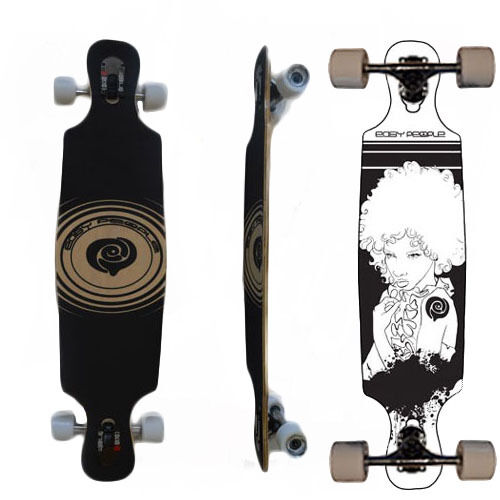Easy People Drop Through DT-6 Deck Natural Longboard Complete wheels trucks Afro - Picture 1 of 1