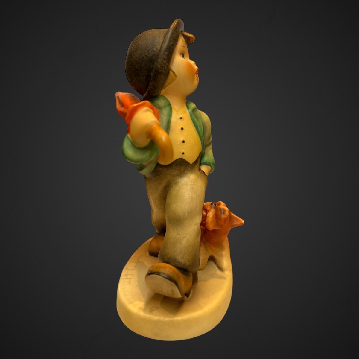 Vintage Goebel Hummel W. Germany 'Strolling Along' Boy Umbrella