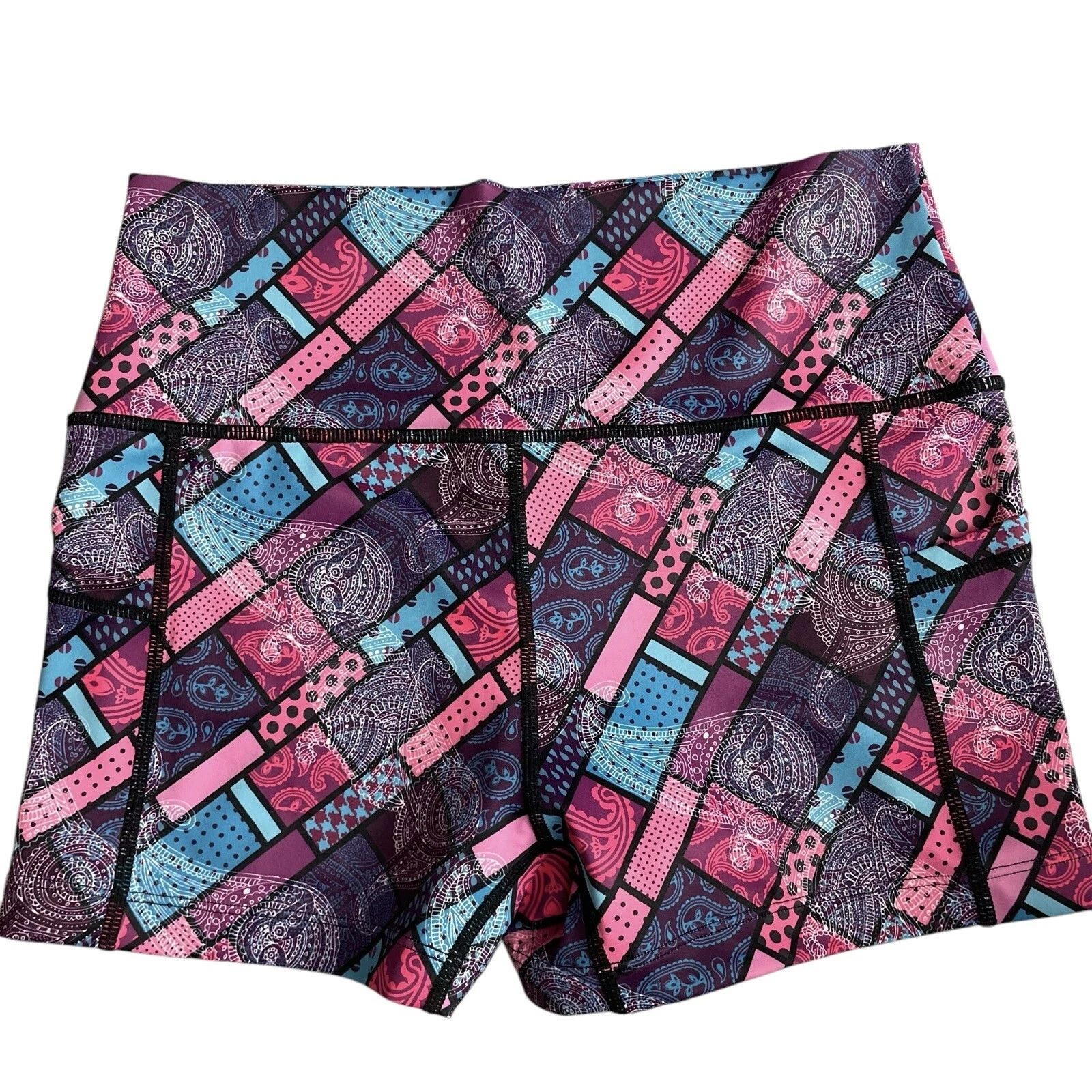 constantly-varied-gear running pockets gym squat paisley shorts