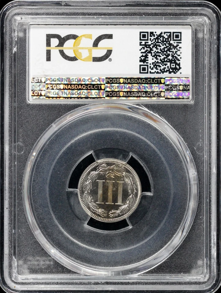 1883 3cn Proof Three Cent Nickel PCGS and CAC PR 67 CAM - Image 4 of 4