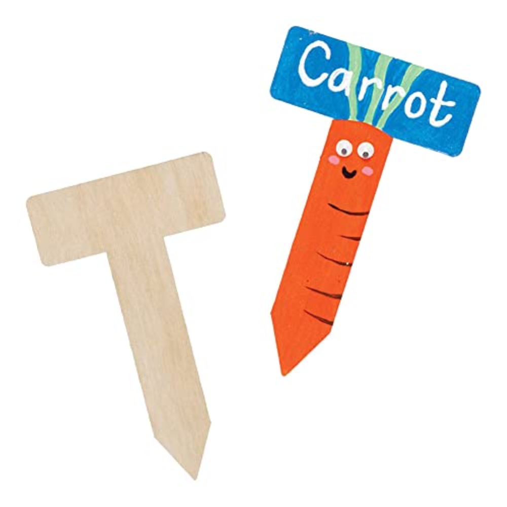 Baker Ross FE520 Etichette di Legno per Erbe e Verdure - Confezione da 10, Artig