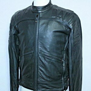 harley davidson embossed leather jacket