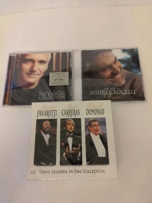 Classical Music Cds X3- Andrea Bocelli- Pavarotti- Carreras - Image 1 of 2