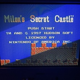 Milon's Secret  Castle -- NES Nintendo Original Classic Authentic Game TESTED