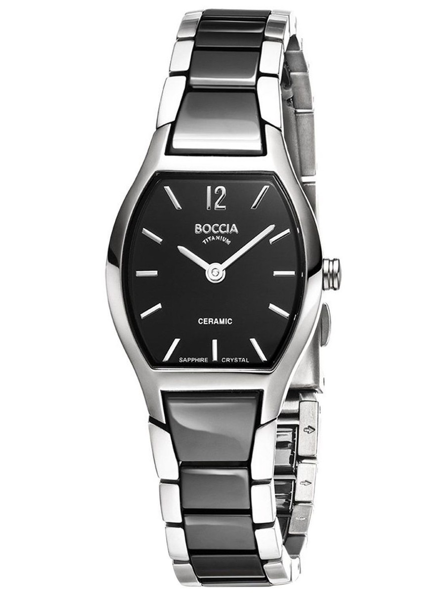 Boccia Uhren Herrenuhr Keramik Saphirglas BOCCIA Damenuhr