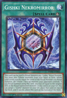 Yu-gi-oh! Tcg Gishki Nekromirror Phhy-en066 1st Edition 0 Inglés