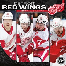 Turner Licensing,  NHL Detroit Red Wings 2026 Wall Calendar, 12'' X 12'', 12-Mon