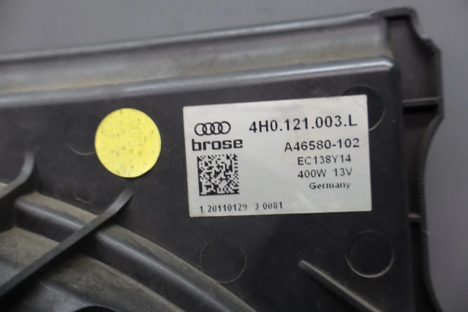 12-18 Audi A7 Quattro Doble Radiador Motor Ventilador Enfriamiento Cubierta Conjunto Fabricante Original Foto 4 de 4