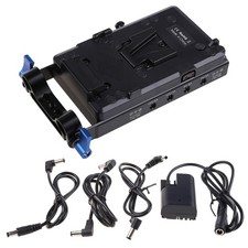 V Mount V-Lock Battery Plate Adapter for Camcorder, DSLR Camera, LED Video Light