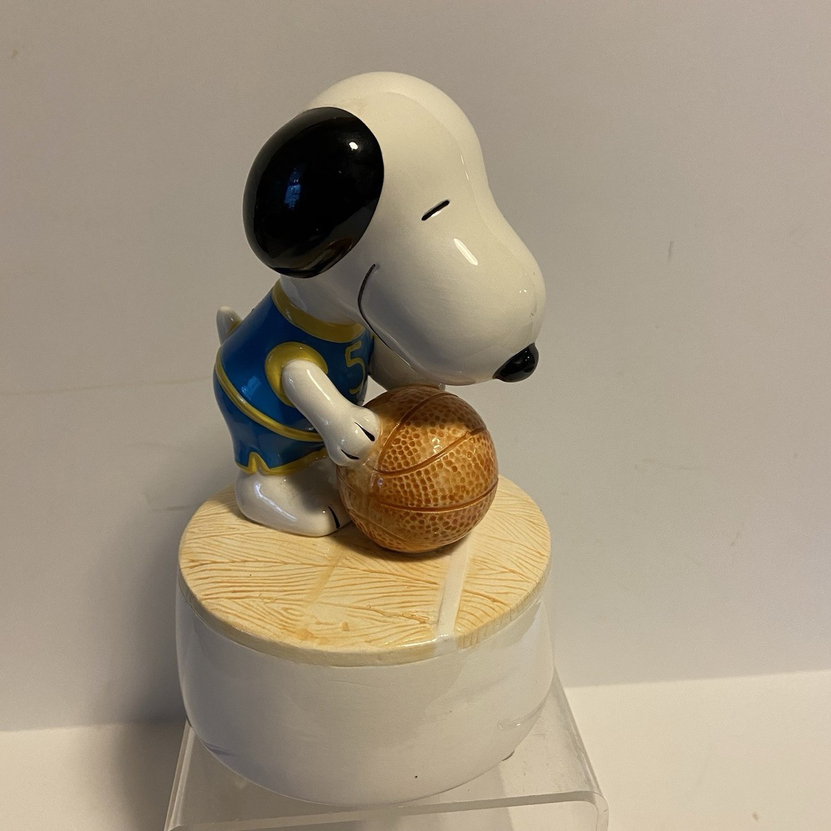 60s WILLITTS DESIGNS スヌーピー 陶器オルゴール サッカー