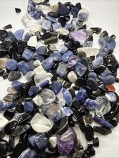 1.83 Oz O Random Mosaic River Rock Tiles, Polished And Sliced River Rock Pebbles