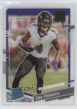 2023 Panini Clearly Donruss Rated Rookie Zay Flowers #92 04g8