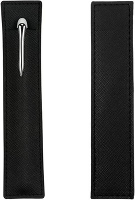 2 Pack Leather Pen Pouch Sleeve, Single Fountain Pen Holder Case, Protective Cov