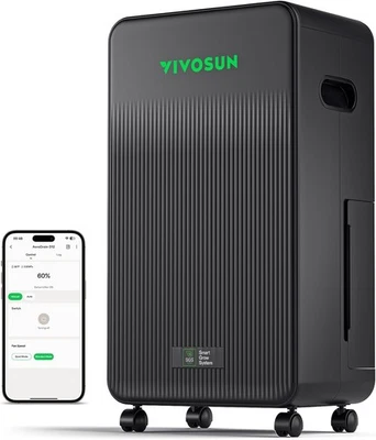VIVOSUN AeroDrain D12 Smart Dehumidifier Growing Environmental Humidity Control - Image 1 of 4