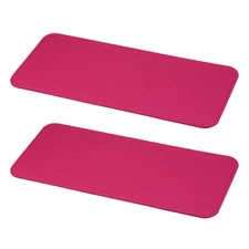 2Pcs Felt Base Shaper 15x7 Inch Bag Bottom Shaper Pad Oval Rose Red