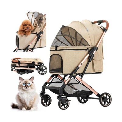 Medium Dog Stroller, Kenyone Pet Stroller for Medium Dogs Up to 55lbs, Lightw...